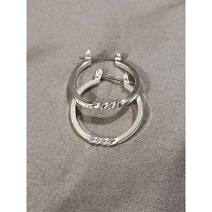 Silver Hoop Earrings